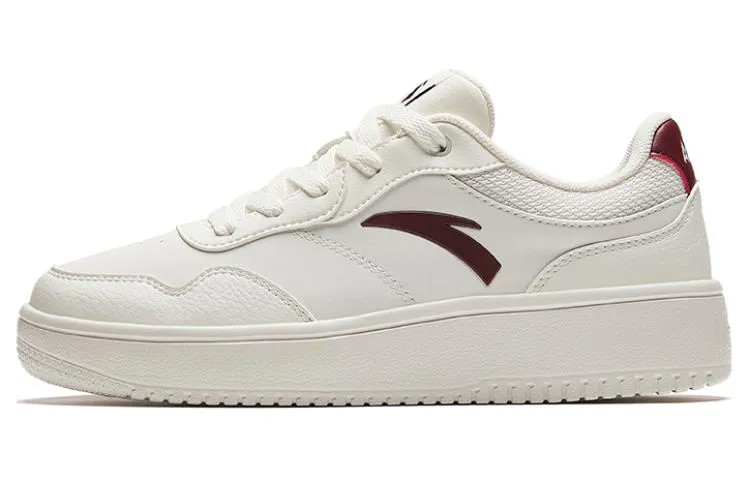 Кроссовки ANTA Skateboarding Shoes Women's Low-top White/red, белый/красный
