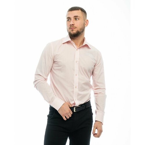 Рубашка Imperator, размер 46RU/S/170-178/39 ворот, розовый