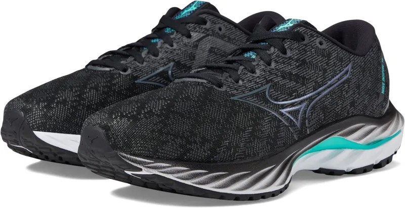 Кроссовки Wave Inspire 19 Mizuno, цвет Black/Metallic Grey