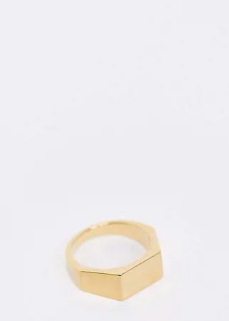 Позолоченное массивное кольцо Orelia-Золотой