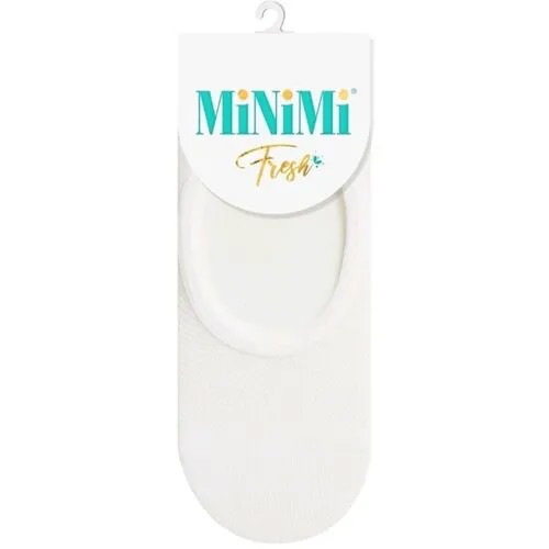 Женские подследники MiNiMi укороченные, в сетку, нескользящие, размер 0 (one size), белый