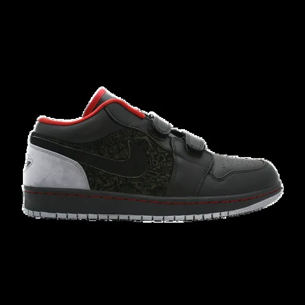Кроссовки Air Jordan 1 Low Velcro 'Stealth', черный