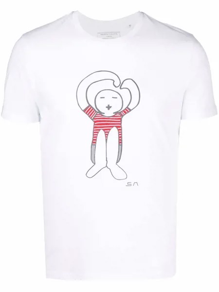 Société Anonyme футболка из органического хлопка с графичным принтом