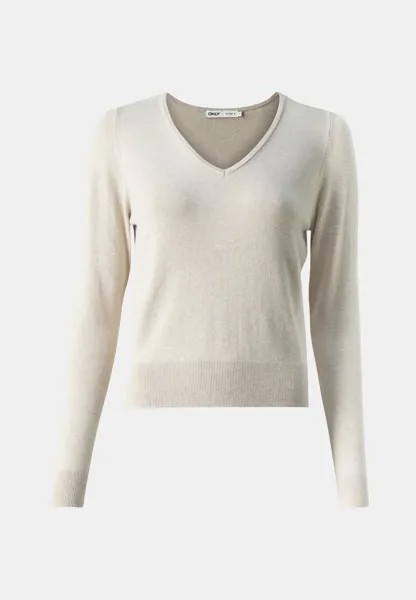 Джемпер ONLVENICE LIFE VNECK ONLY, цвет Whitecap Gray Melange