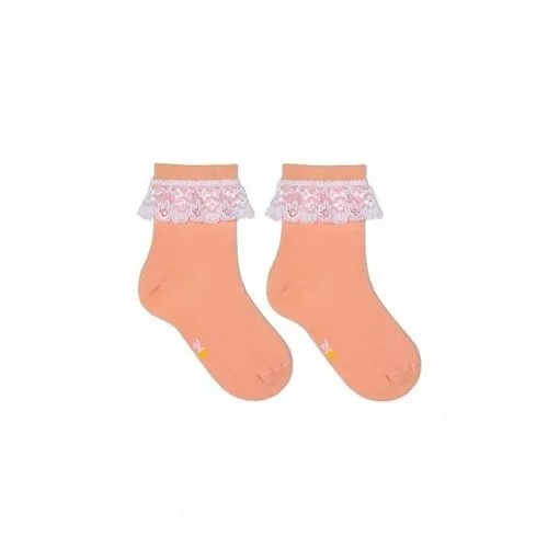 Носки для девочек котофей 07842393-42 размер 16 цвет роз-ора