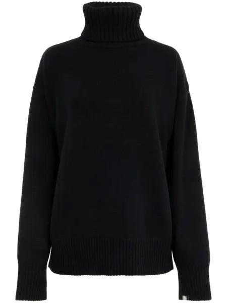 Extreme cashmere джемпер оверсайз no.20 xtra с высоким воротником, черный