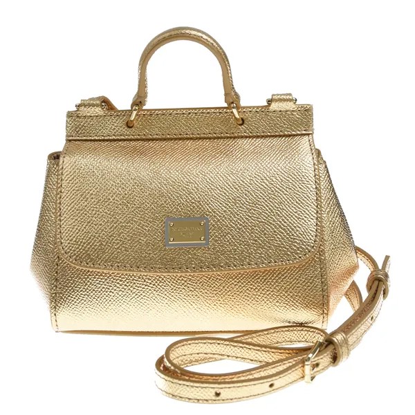 Золотистая сумка, 17x14x9 см Dolce&Gabbana детская