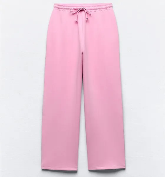Спортивные брюки Zara Interlock Jogger, розовый