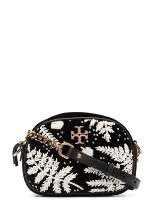 Tory Burch бархатная сумка Kira с вышивкой