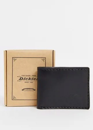 Черный кожаный бумажник Dickies Coeburn