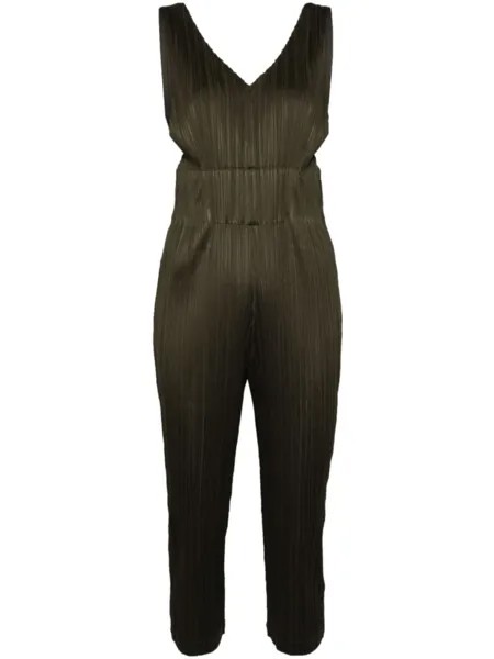 Pleats Please Issey Miyake плиссированный комбинезон Monthly Colors, зеленый