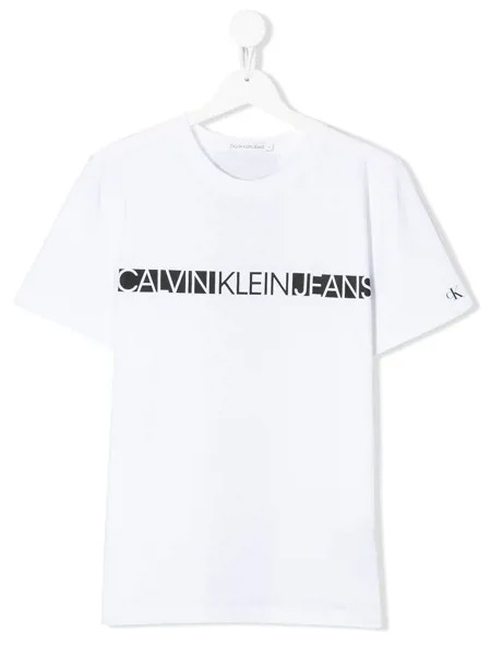 Calvin Klein Kids футболка с круглым вырезом и логотипом