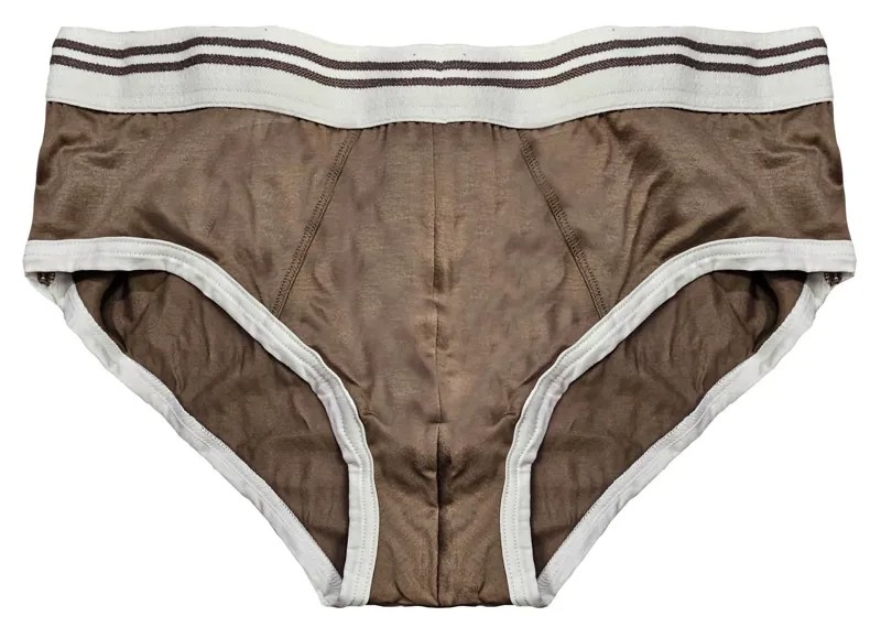 Коричневые мужские трикотажные трусы Switzerland Mens Zimmerli, коричневый