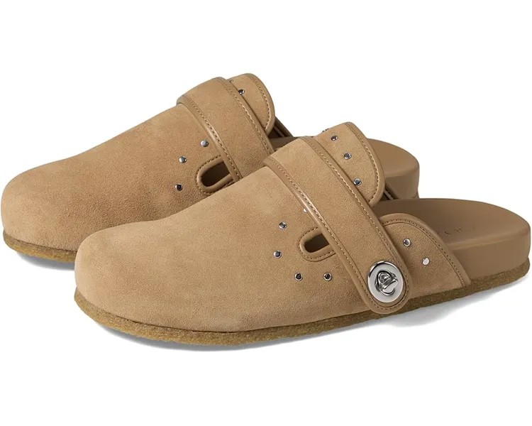 Сабо COACH Blake Clog With Rivets, цвет Peanut