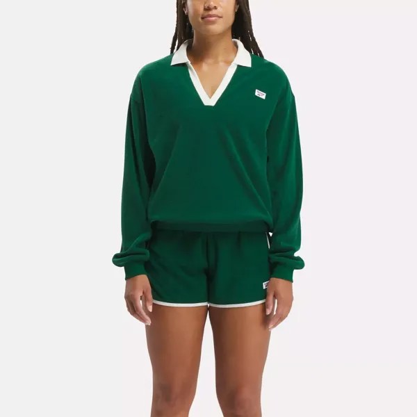 Толстовка Sport Classics Reebok, темно-зеленый