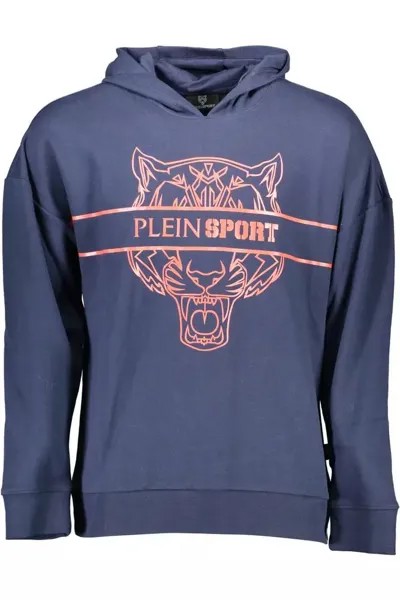 Plein Sport Athletic Chic Мужская толстовка с капюшоном, синий