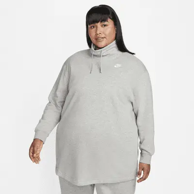 Толстовка Nike Sportswear Club Fleece, серый/белый