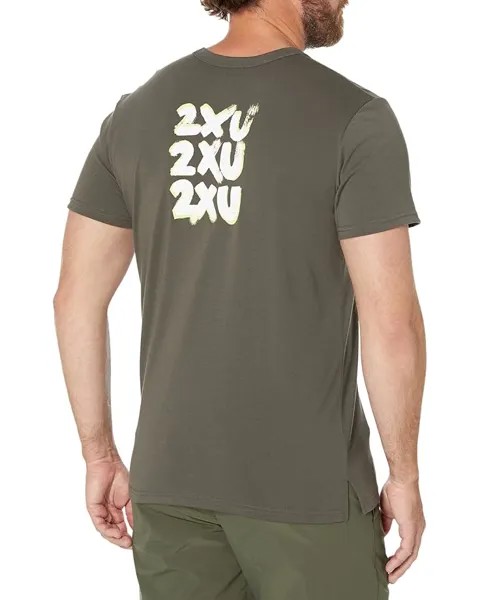 Футболка 2XU Contender Tee, цвет Flint/White