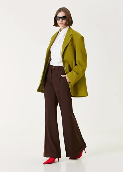 Коричневые широкие брюки Acne Studios