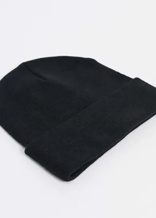 Черная шапка-бини из переработанного полиэстера Monki-Черный цвет