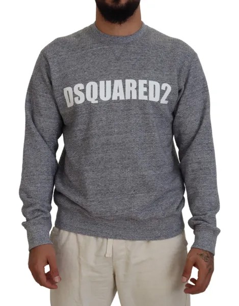 DSQUARED2 Свитер Серый Мужской Пуловер с Кристаллами IT48/US38/M 1900usd