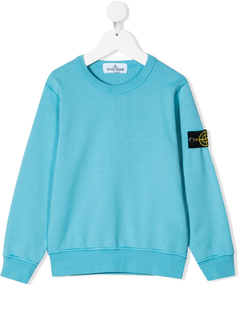 Stone Island Junior толстовка с длинными рукавами и нашивкой-логотипом