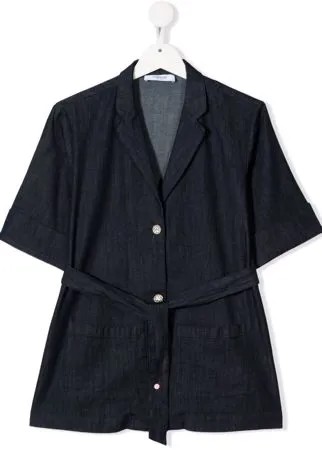 DONDUP KIDS джинсовая рубашка с поясом
