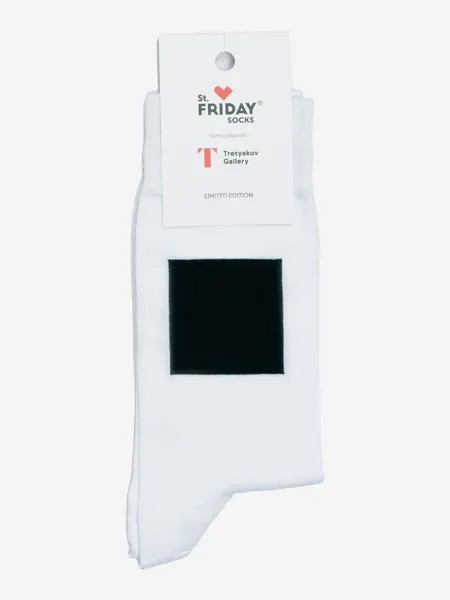 Носки с рисунками St.Friday Socks - Черный квадрат, Черный