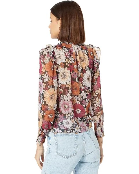 Топ Steve Madden Floral Me Not Top, цвет Rust/Black