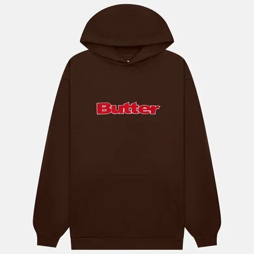 Толстовка Butter Goods, силуэт прямой, размер M, коричневый