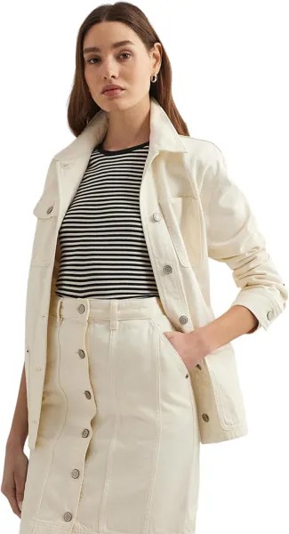 Куртка LAUREN Ralph Lauren Denim Shirt Jacket, цвет Mascarpone Cream