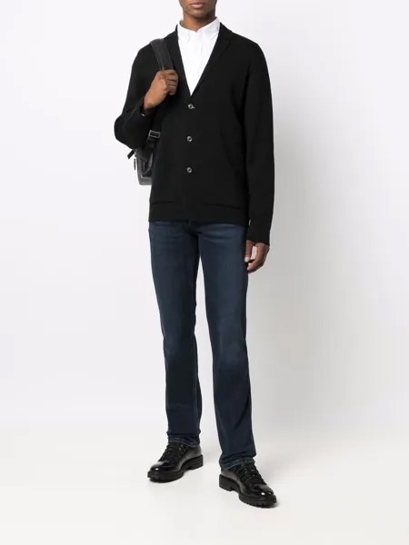 John Smedley кардиган с заостренными лацканами