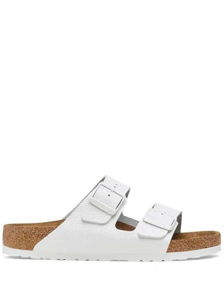 Кожаные шлепанцы Birkenstock Arizona, белый