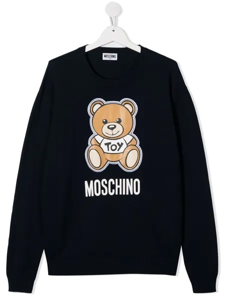 Moschino Kids джемпер с принтом