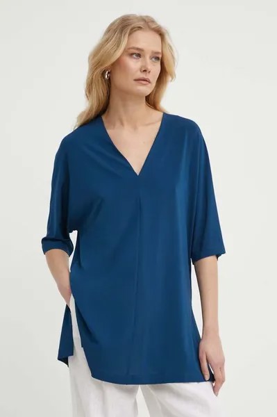 Блузка Max Mara Leisure, темно-синий