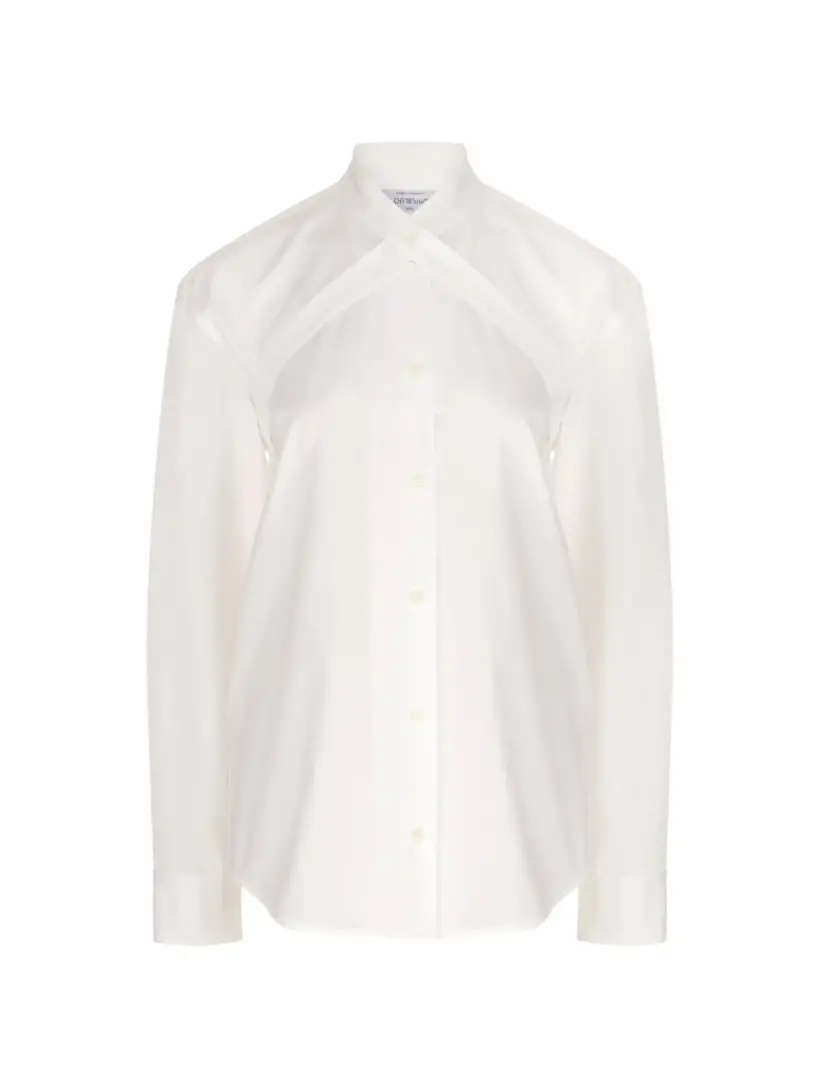 Рубашка из поплина Off-White, белый