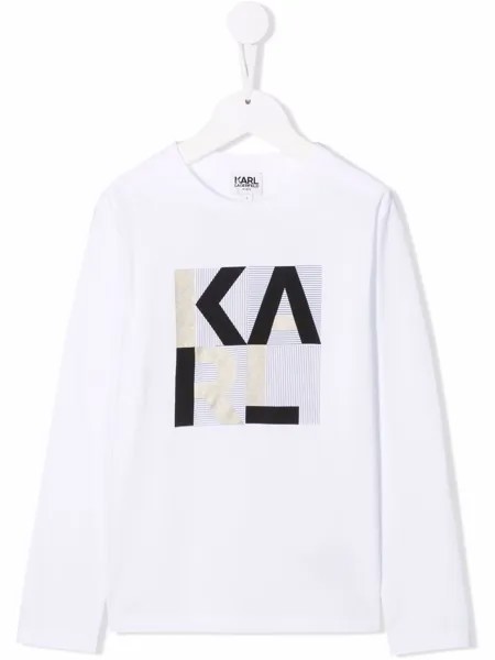Karl Lagerfeld Kids футболка с логотипом