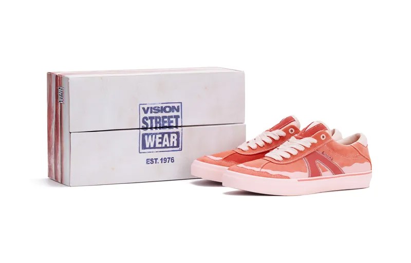 Кроссовки vision street wear Push Pro Skateboarding Shoes Unisex Low-top Pink, розовый