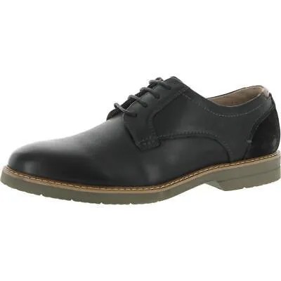 Мужские черные кожаные формальные оксфорды на шнуровке Steve Madden 9, средние (B,M) BHFO 5289
