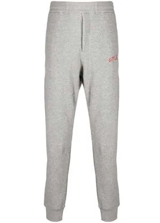 Alexander McQueen спортивные брюки с вышитым логотипом