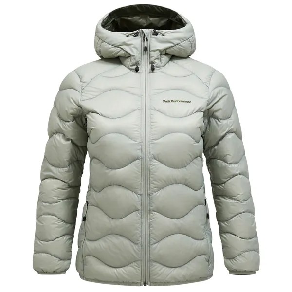 Пуховик Peak Performance Women's Helium Down Hood, цвет Limit Green/Pine Needle