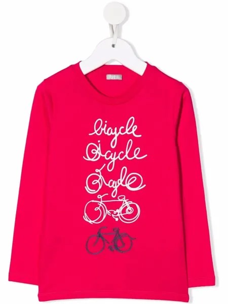 Il Gufo bike-print cotton T-shirt