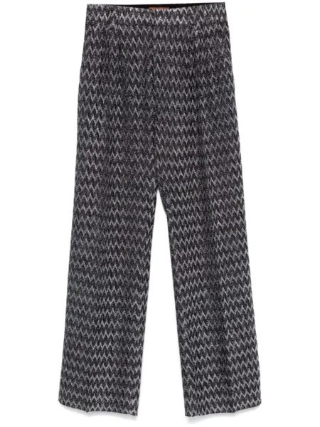 Missoni брюки с узором шеврон, черный