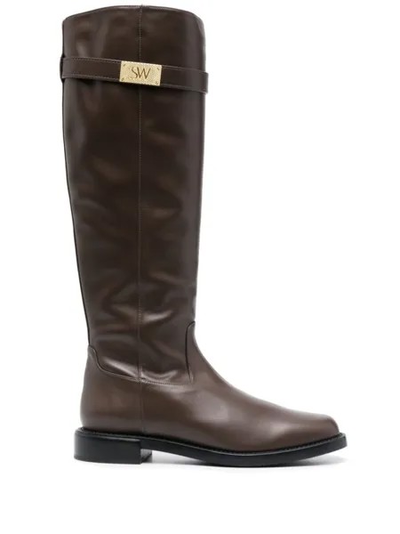 Stuart Weitzman кожаные сапоги, коричневый