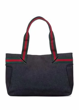 Gucci Pre-Owned сумка-тоут Sylvie с отделкой Web