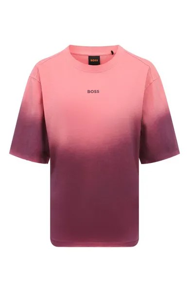 Хлопковая футболка BOSS Orange
