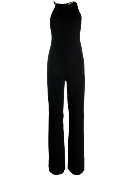 GAUGE81 Casona asymmetric ribbed-knit jumpsuit, черный