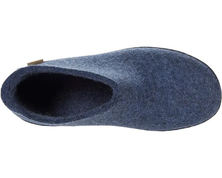 Слипперы Wool Shoe Rubber Outsole Glerups, джинсовая