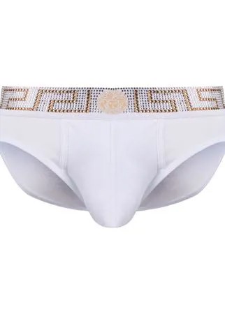 Versace трусы-брифы с декором Greca