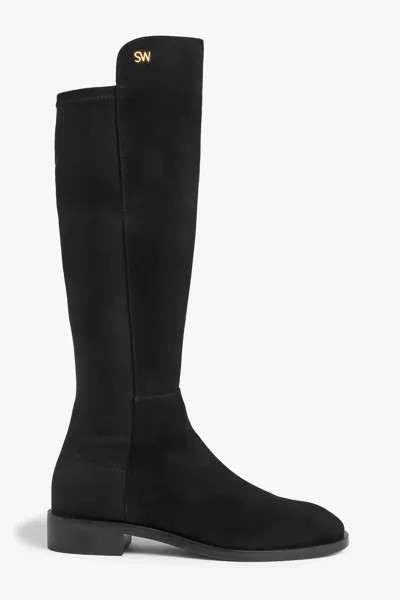 Ботильоны Keelan City из замши и неопрена STUART WEITZMAN, черный